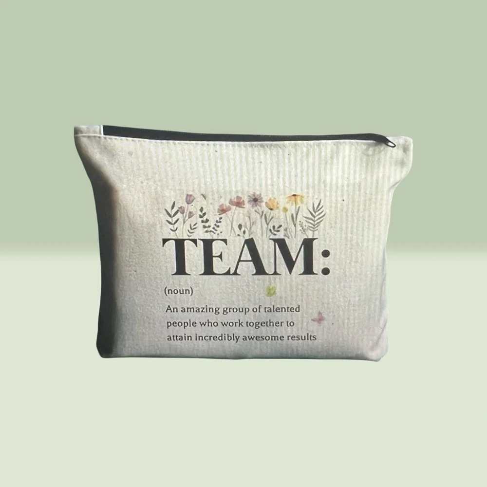 Team Definition Noun Cosmetic Bag – Inspirational Office Gift – NWOT